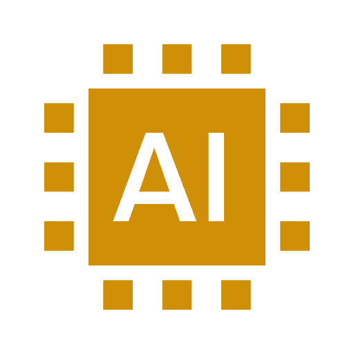 Logo rappresentante l'intelligenza artificale, tramite alogritmi di Machine Learning è possibile sviluppare chatbot.